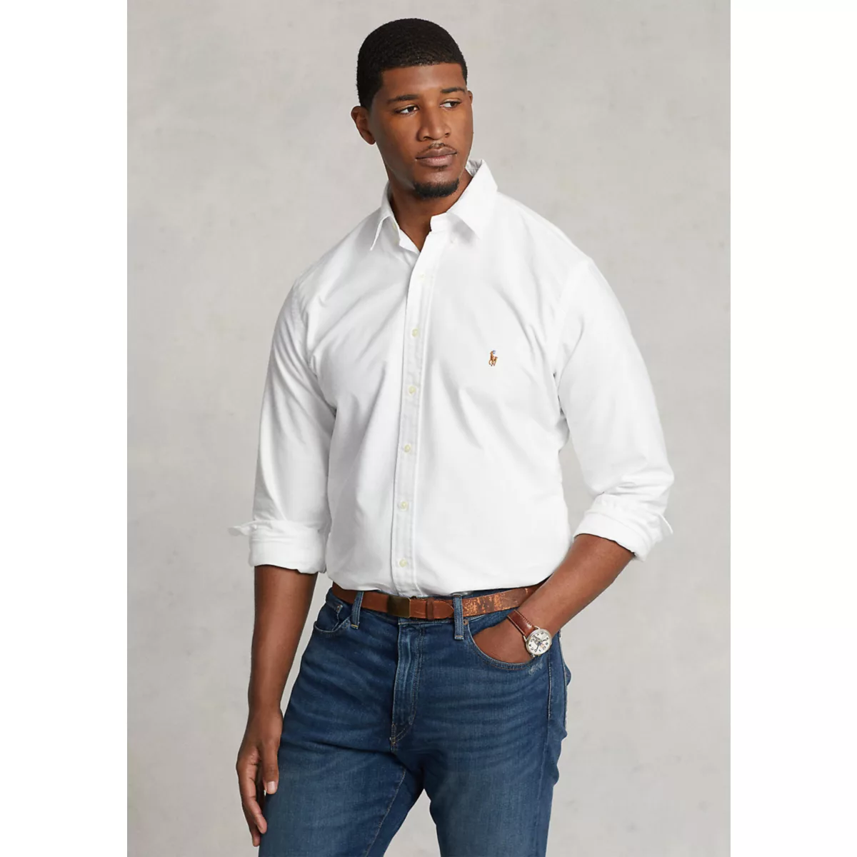 Big & Tall Classic-Fit Oxford Shirt - 1