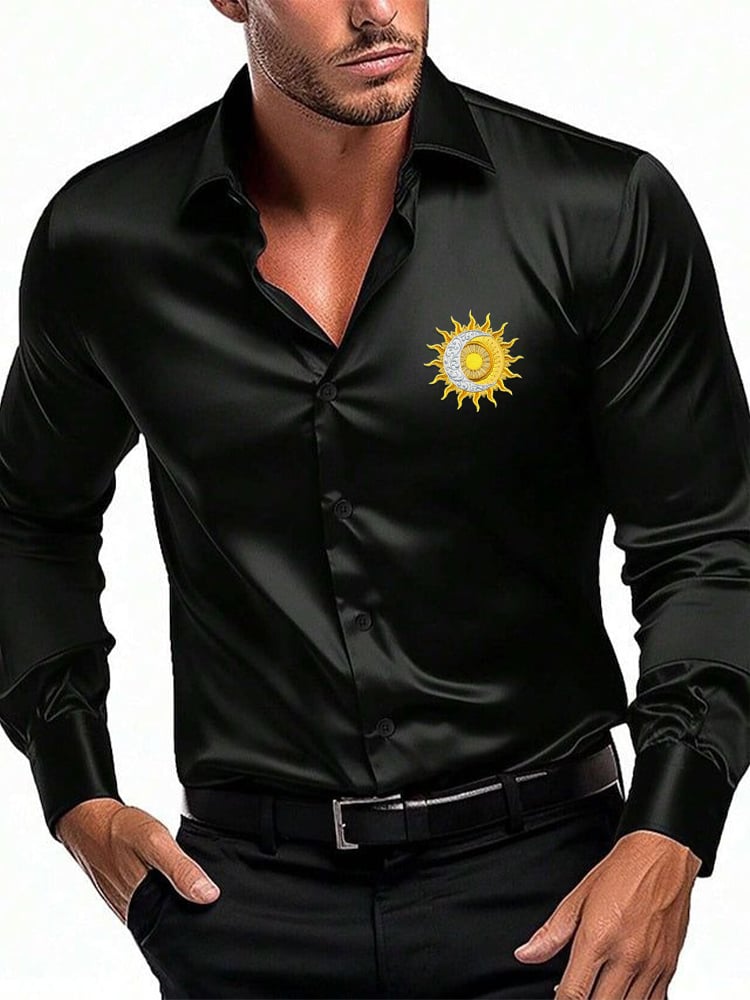 Camisa de lujo ejecutivo de manga larga para hombre