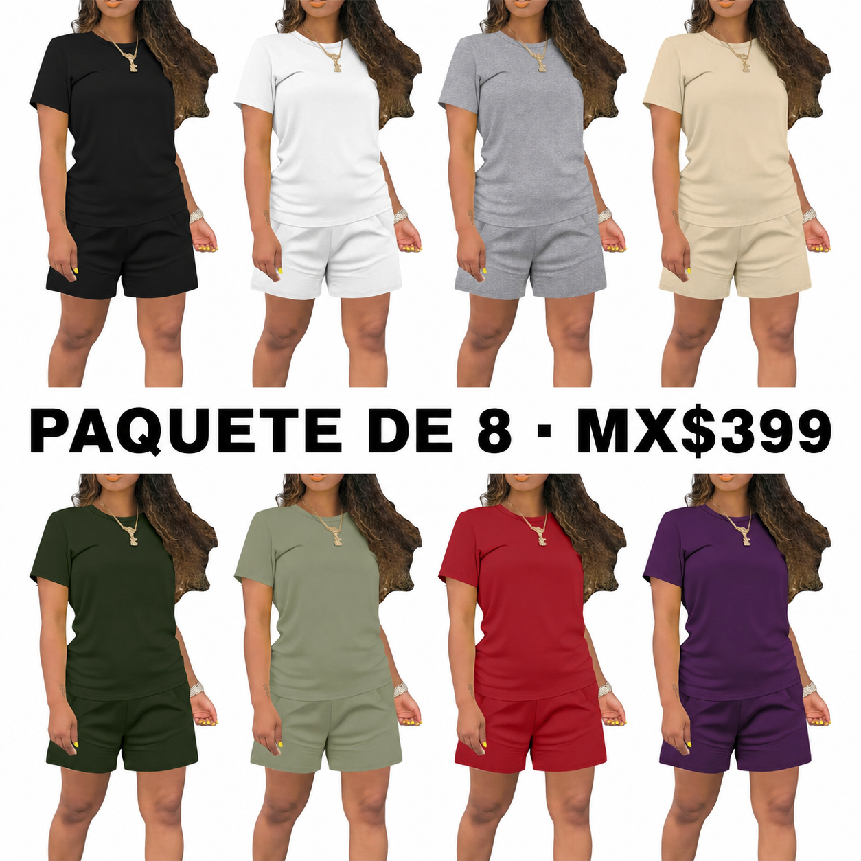 Conjunto liso coordinado para mujer · vista 1