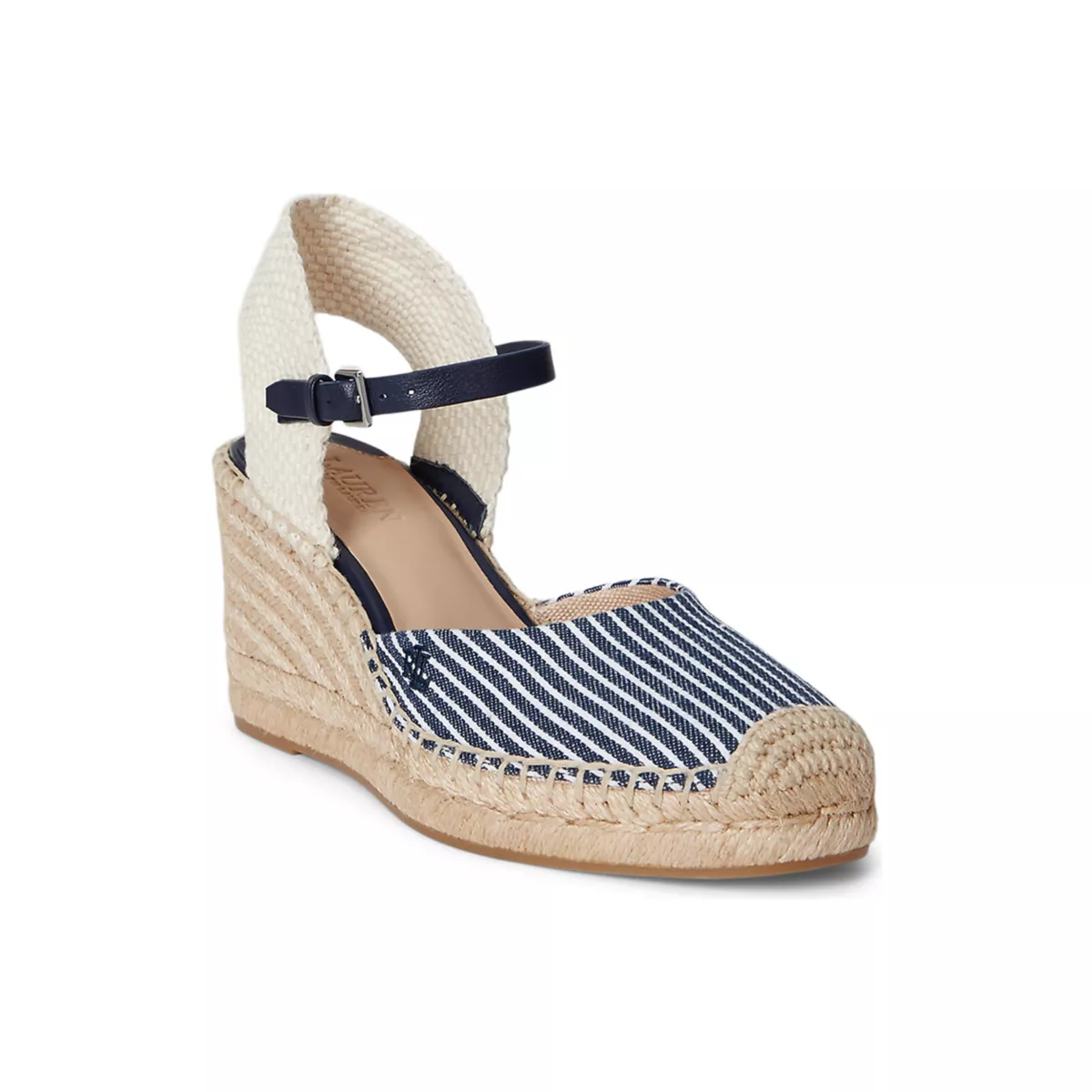 Robby Striped Canvas & Jute Espadrille - 1
