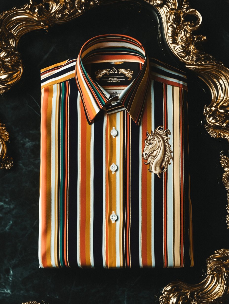 Camisa de lujo ejecutivo de manga larga para hombre