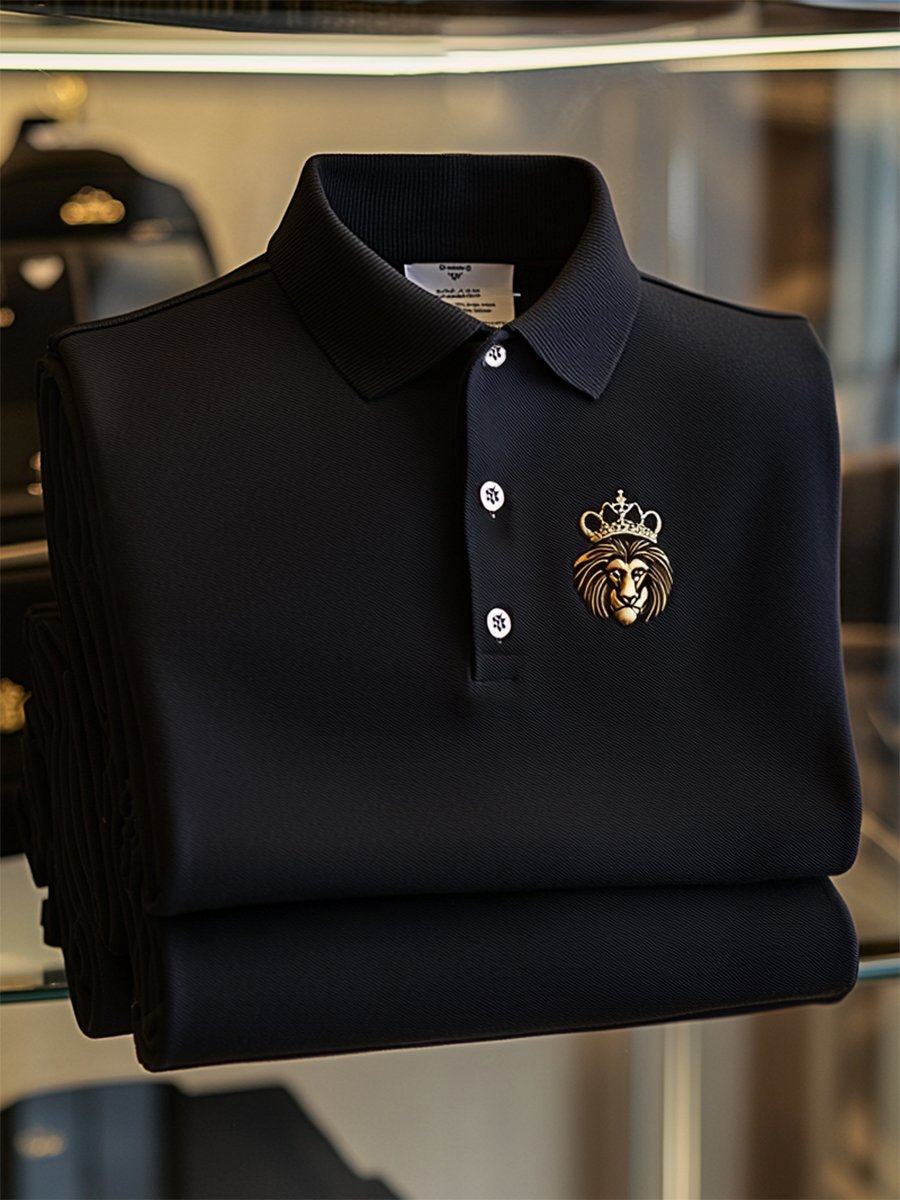 Camisa polo ejecutivo casual Button de manga corta para hombre