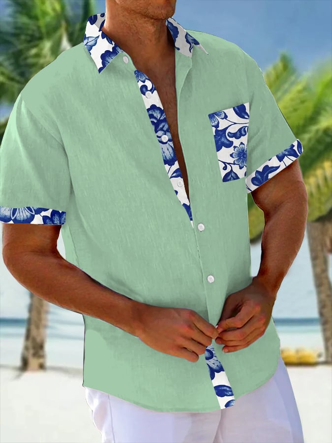 Camisa Art Hawaiian Resort casual (Pockets Included) para hombre