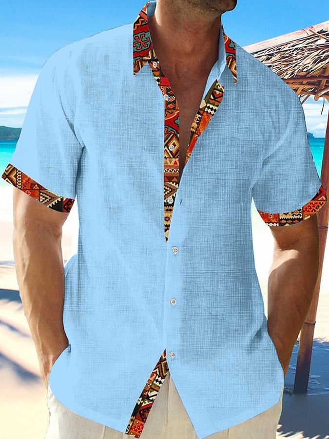 Estampado casual Resorcamiseta para hombre