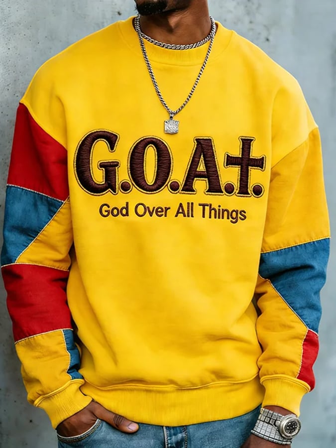 Sudadera con capucha casual Faith-Themed estampado -Fast Shipping para hombre