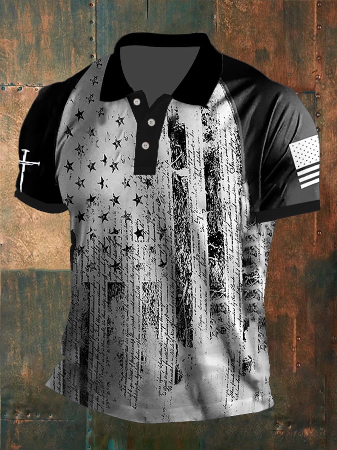 Camisa polo Faith estampado casual para hombre