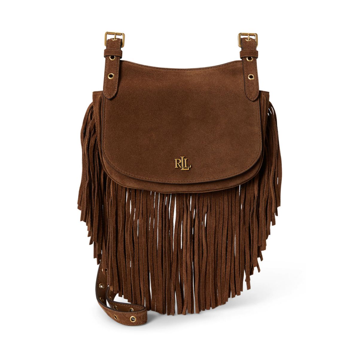 Fringe-Trim Medium Marcy Crossbody Bag - 1