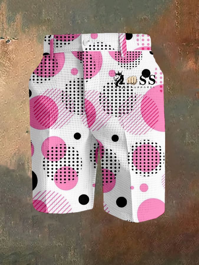Pantalón casual estampado Waffle para hombre