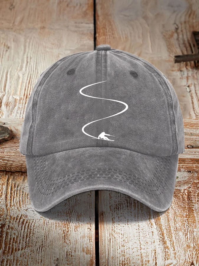 Ski enthusiasts estampado hat
