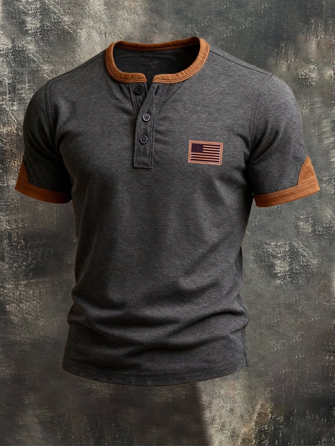 Camiseta retro Patriot Patchpara trabajo para hombre