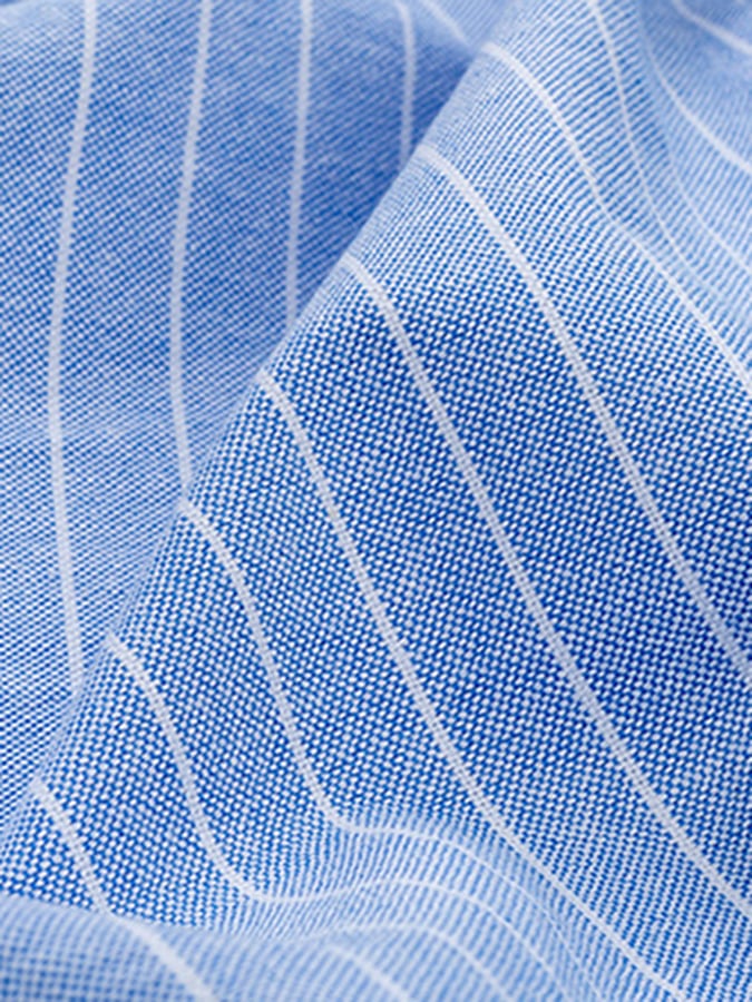 Camisa ejecutivo de algodón a rayas para hombre