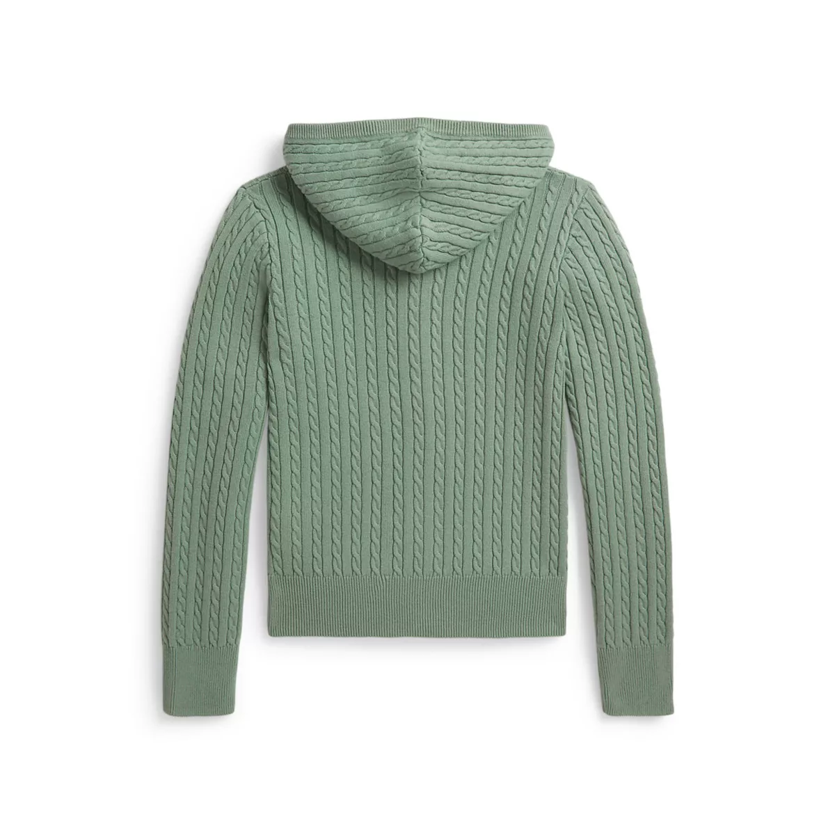 Girls 7-16 Mini-Cable Cotton Full-Zip Hoodie - 2