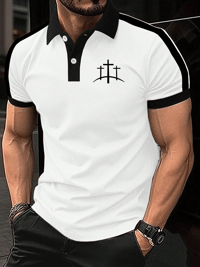 Camisa polo Faith estampado para hombre