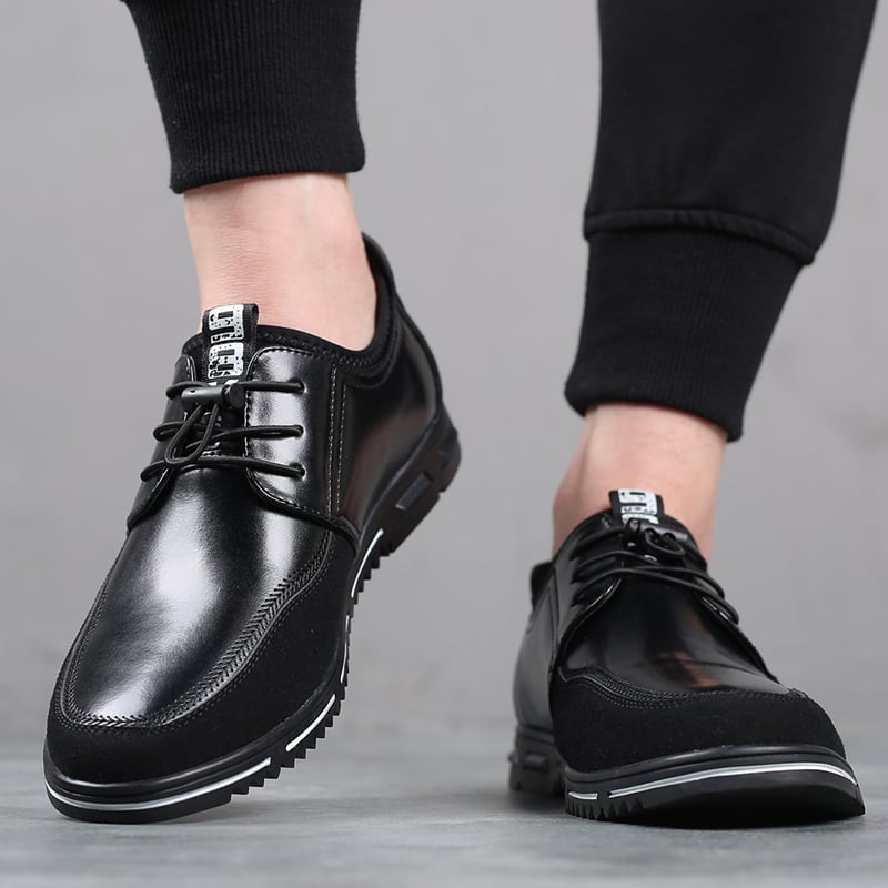 Zapatos ejecutivo casual Simple de moda cuero para hombre