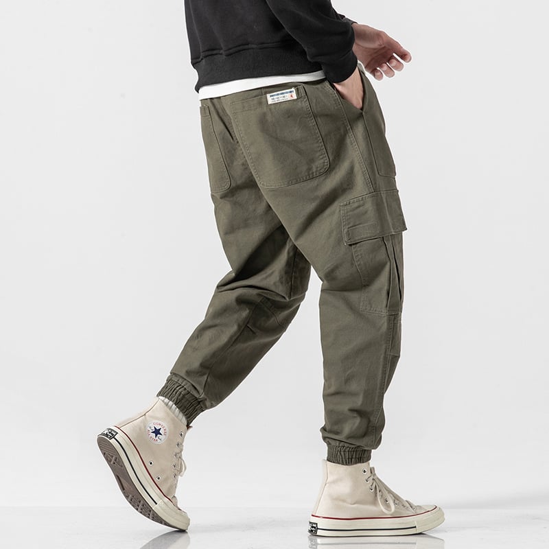 Pantalón retro Multi bolsillo Hip-hop Oversize Cargo