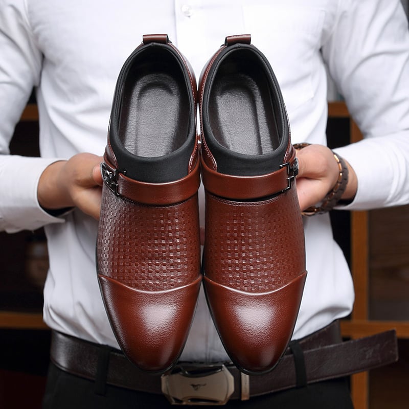 British Style Formal Wear ejecutivo Breathable Non-Slip Leather zapatos