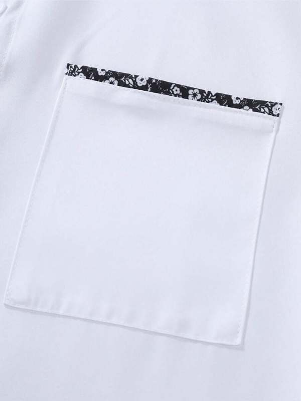 Camisa ejecutivo casual de manga corta para hombre