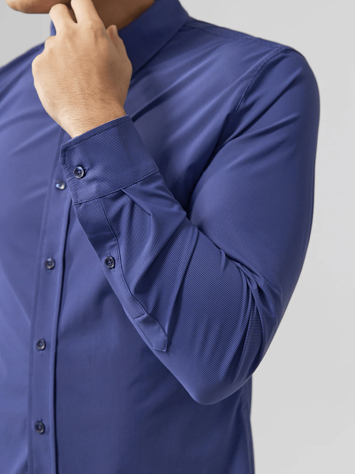 Camisa ejecutivo casual de manga larga para hombre