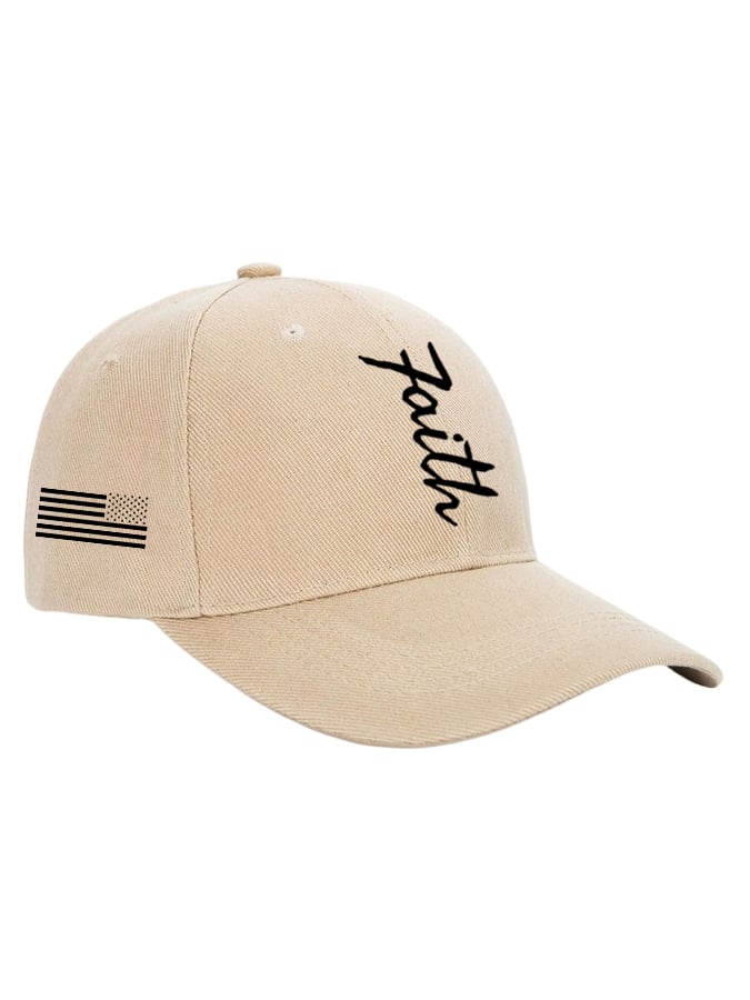 Unisex Faith&Flag Print Baseball Cap