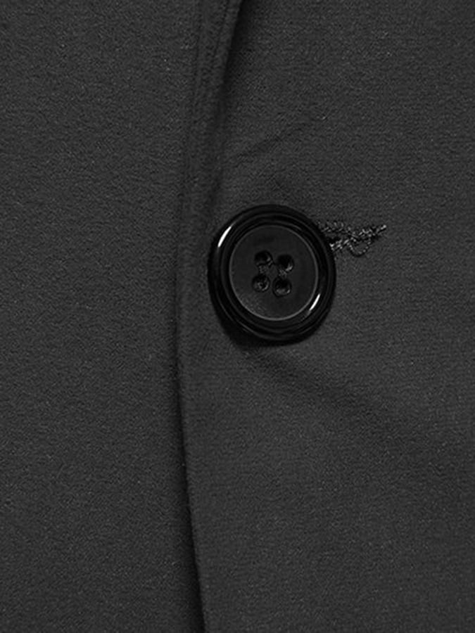 Saco formal Single-Button Faux gamuza para hombre