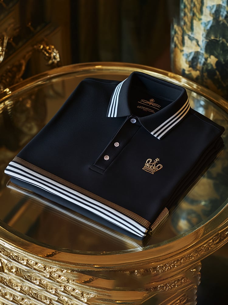 Camisa polo ejecutivo casual Button de manga corta para hombre
