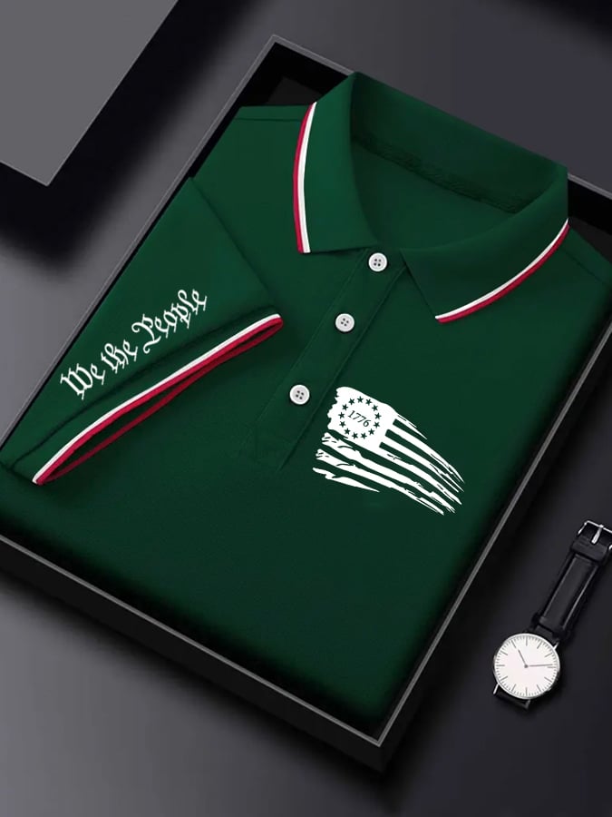 Camisa polo 1776 estampado para hombre