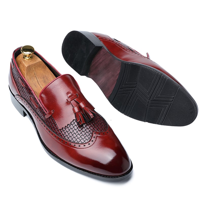 Zapatos ejecutivo casual Simple de moda cuero para hombre