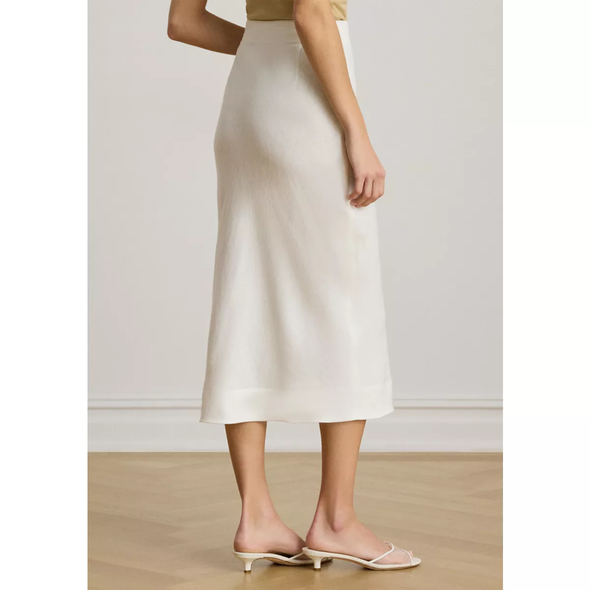 Women's Linen Midi Pencil Skirt - 2