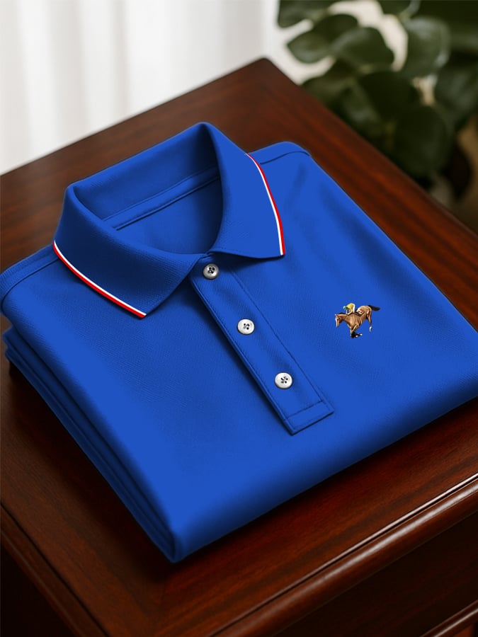 para hombre Simple ejecutivo Style de manga corta camisa polo