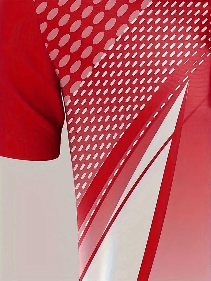 Camisa polo Golf casual estampado casual para hombre