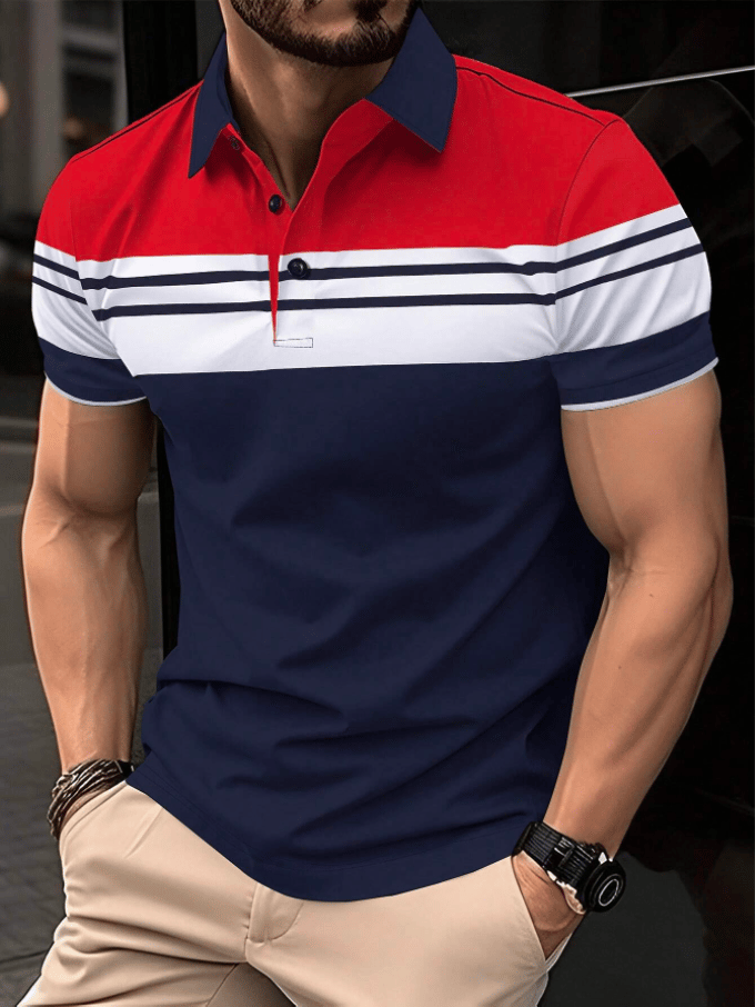Camisa casual ejecutivo de moda polos para hombre