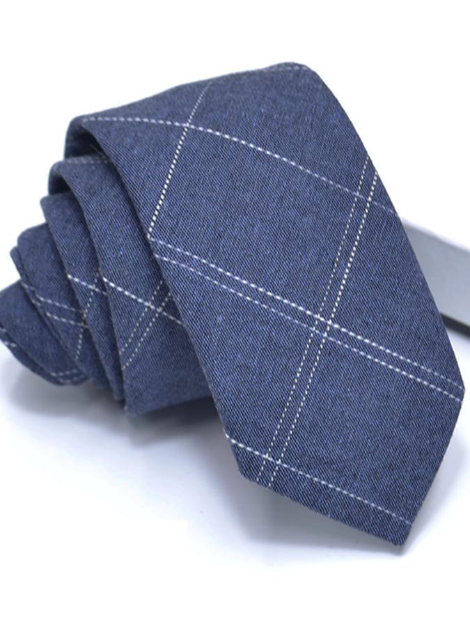De modaable casual Versatile ejecutivo de algodón And de lino Tie para hombre