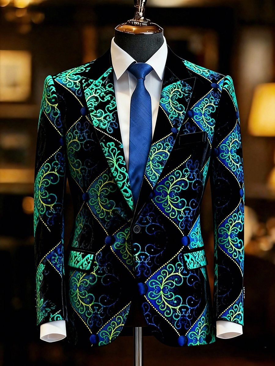 Chaqueta ejecutivo Suit With floral estampado para hombre
