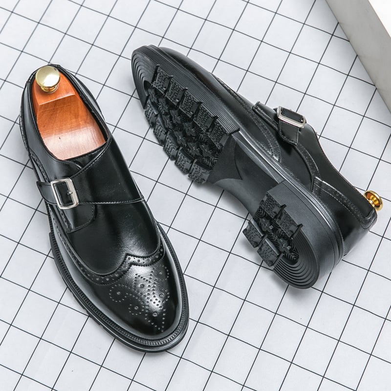 Zapatos ejecutivo casual cuero para hombre