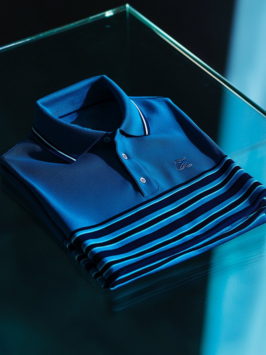 Camisa polo vintage ejecutivo de manga larga para hombre