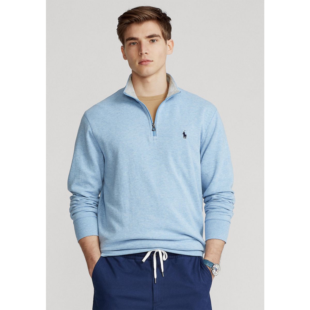 Men's Luxury Jersey 1/4 Zip Pullover - 1