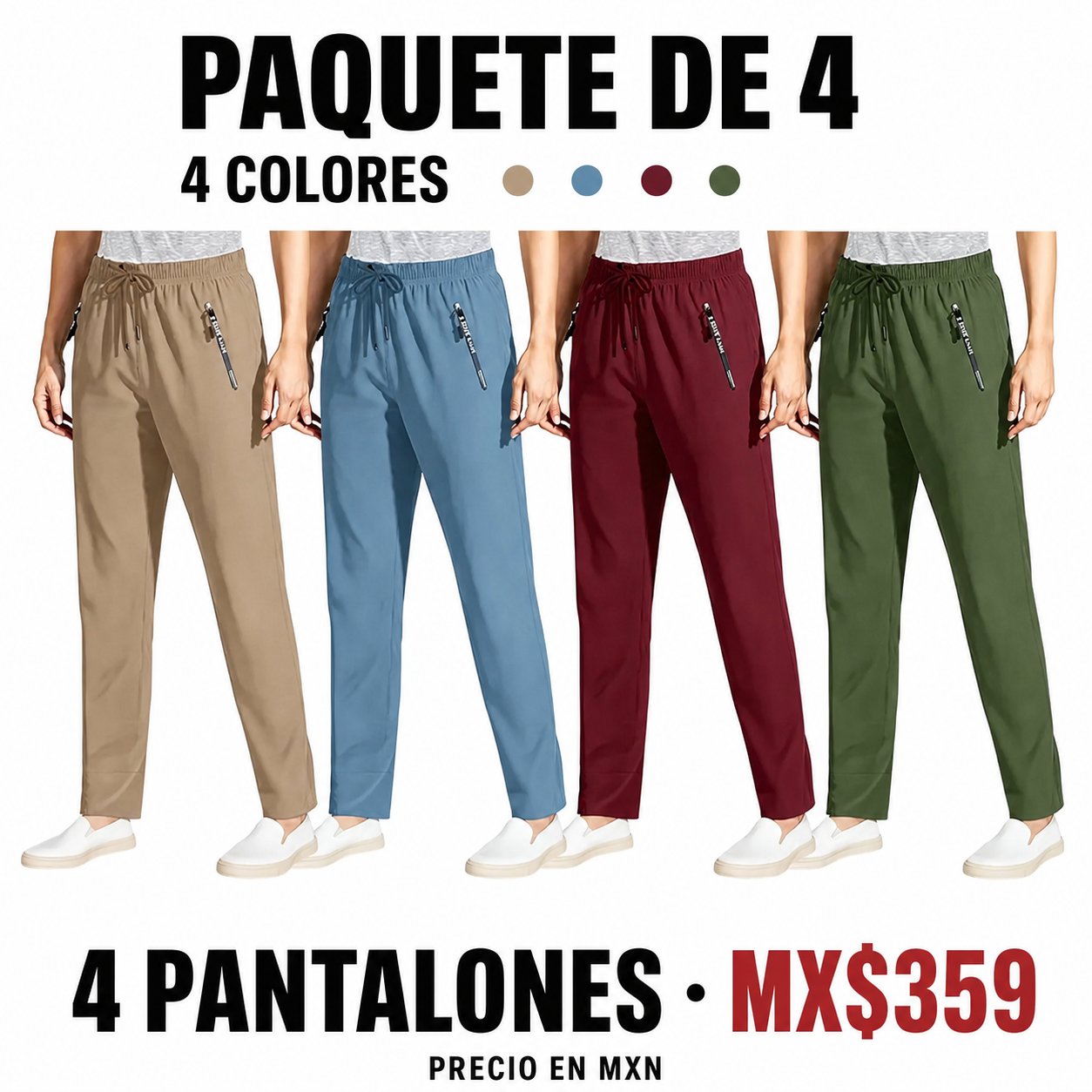 Pantalón casual ultraelástico de tacto fresco para mujer · vista 20