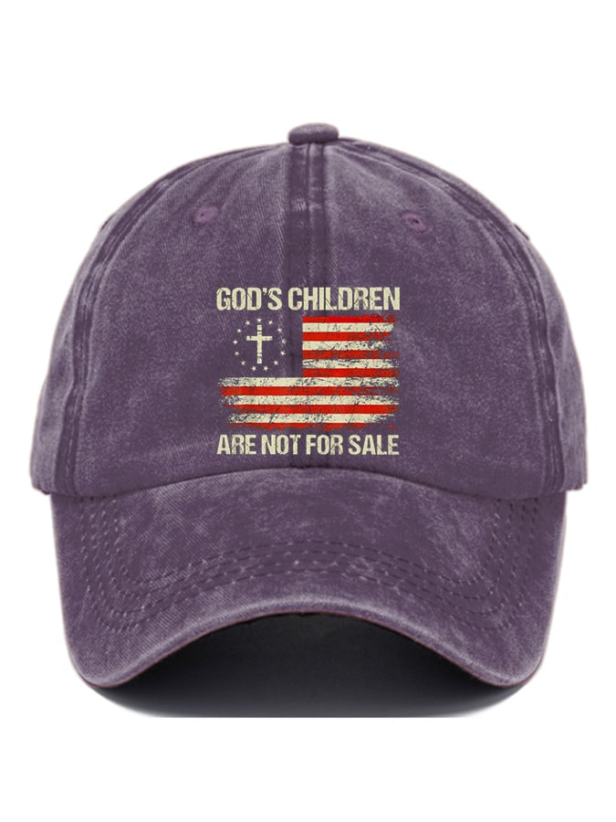 Gorras casual God'S Children Are Not For Sale estampado Baseball