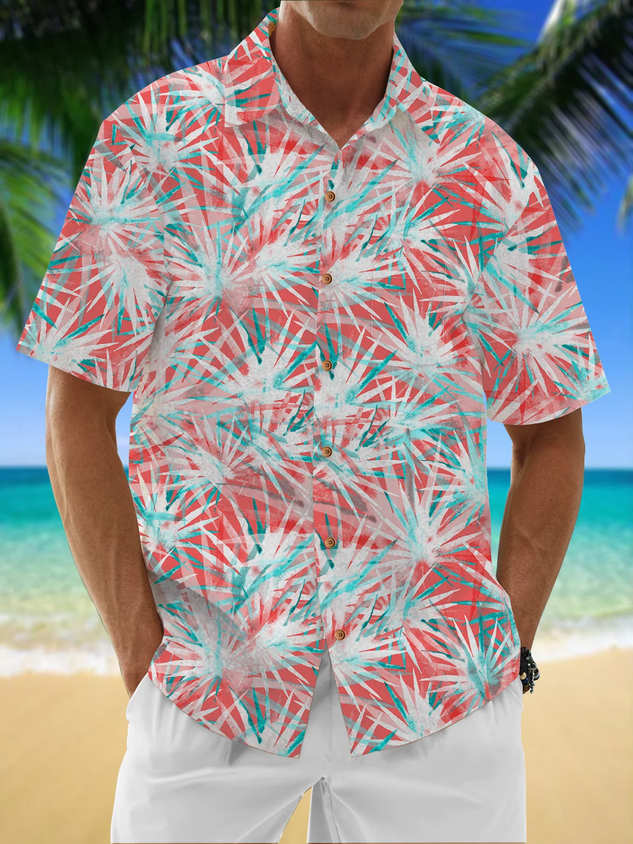 Camisa Moisture Wicking Tropical Gradient Hawaiian