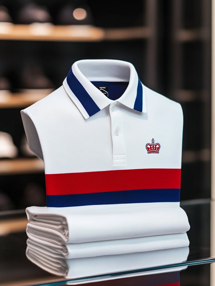 Camisa polo clásico ejecutivo Button de manga corta para hombre