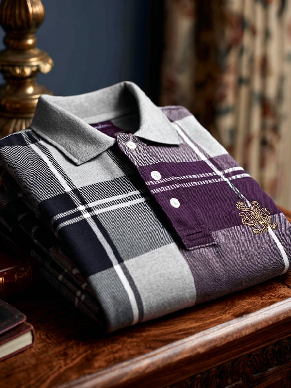Camisa polo ejecutivo casual Artistic Button de manga corta para hombre