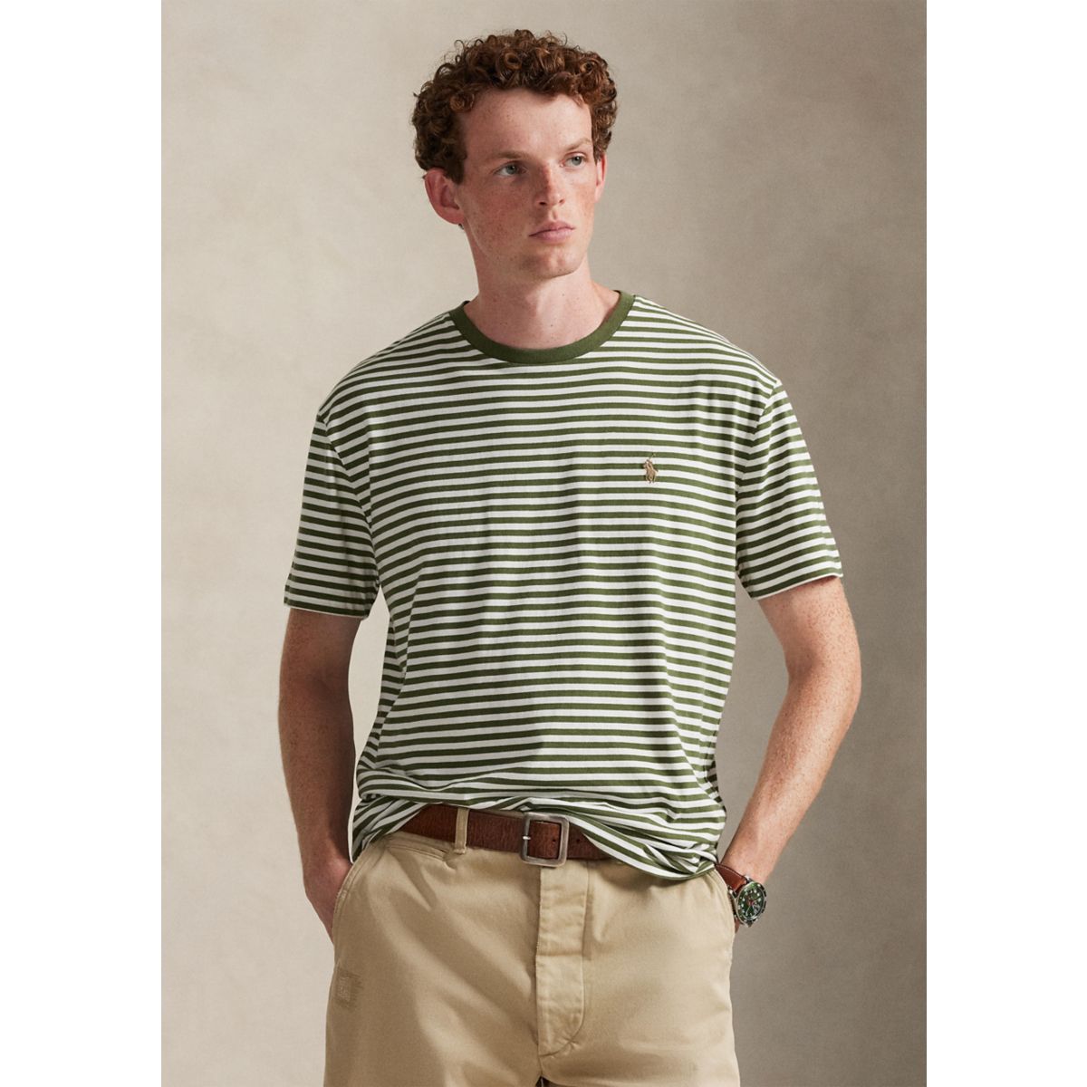 Classic Fit Striped Jersey T-Shirt - 8