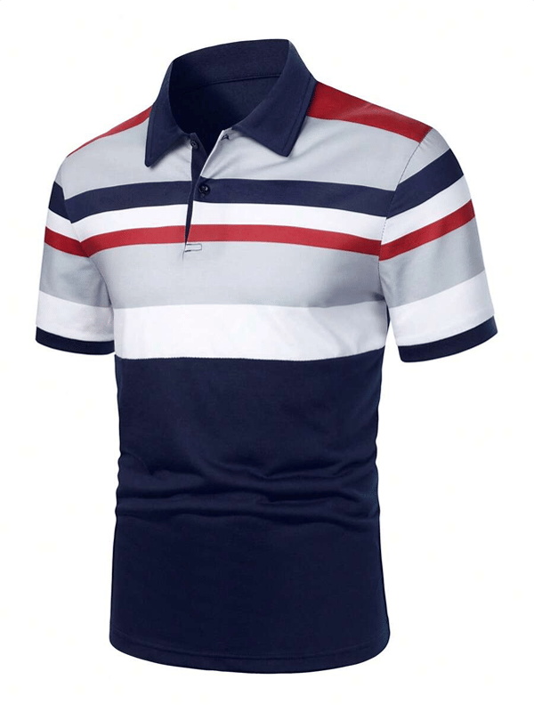 Camisa casual ejecutivo de moda polos para hombre