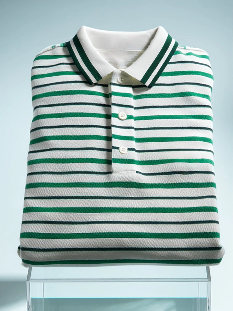 Camisa polo ejecutivo casual Button de manga corta para hombre