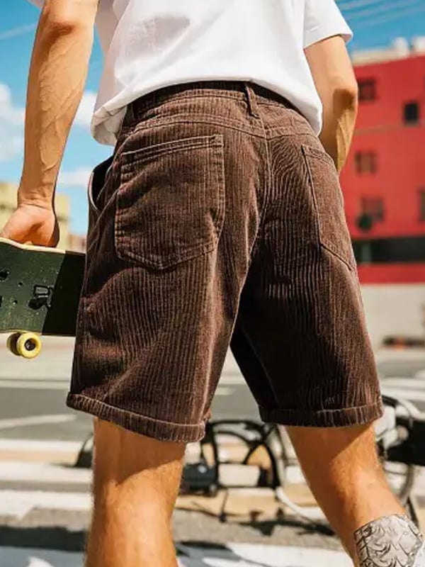 Shorts vintage Multi-bolsillo Cargo para hombre