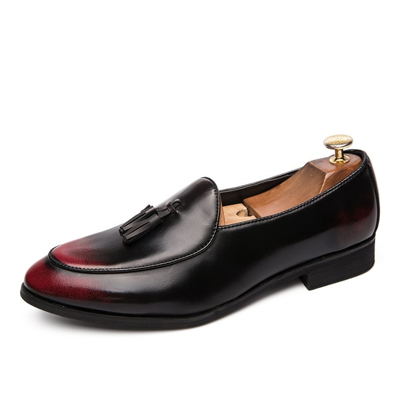 Mocasines ejecutivo formal casual degradado Tassel suave para hombre