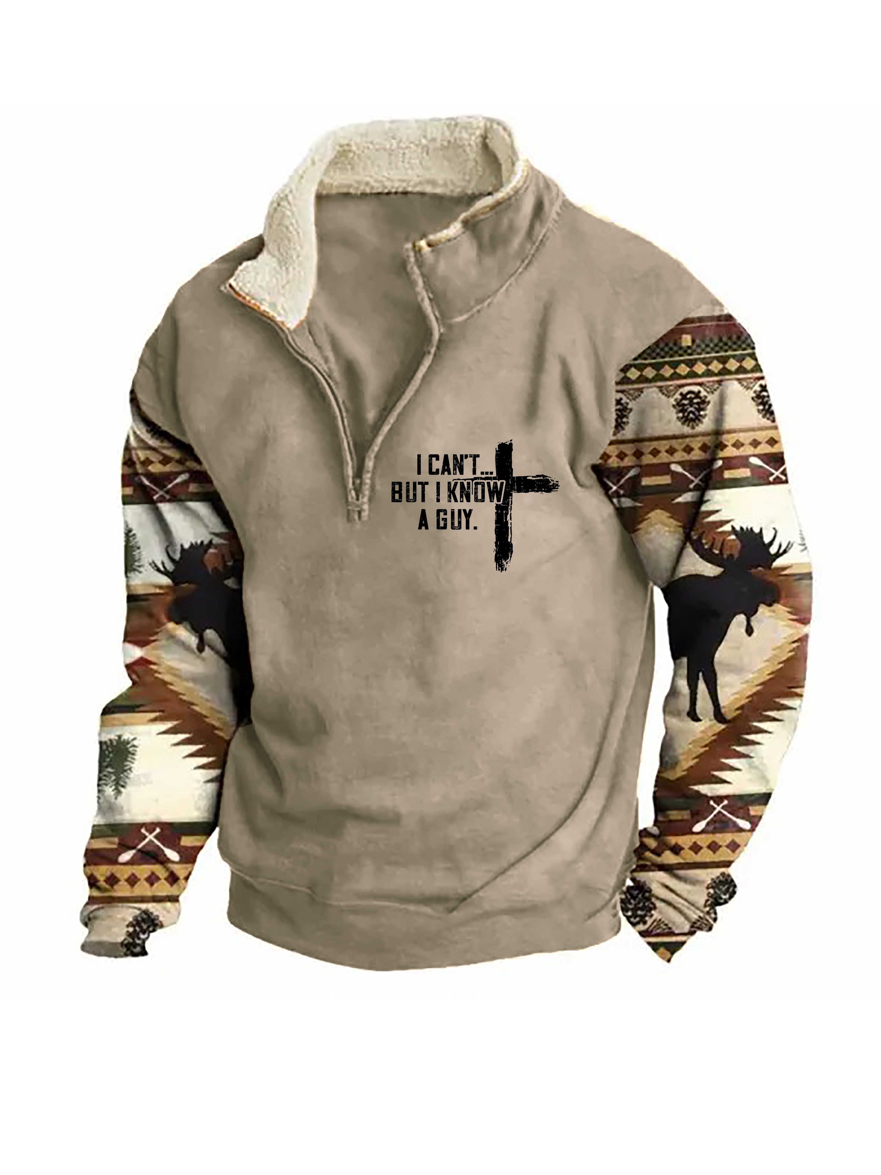 Sudadera I Can't But I Know A Guy Zip Colorblock Stand cuello para hombre