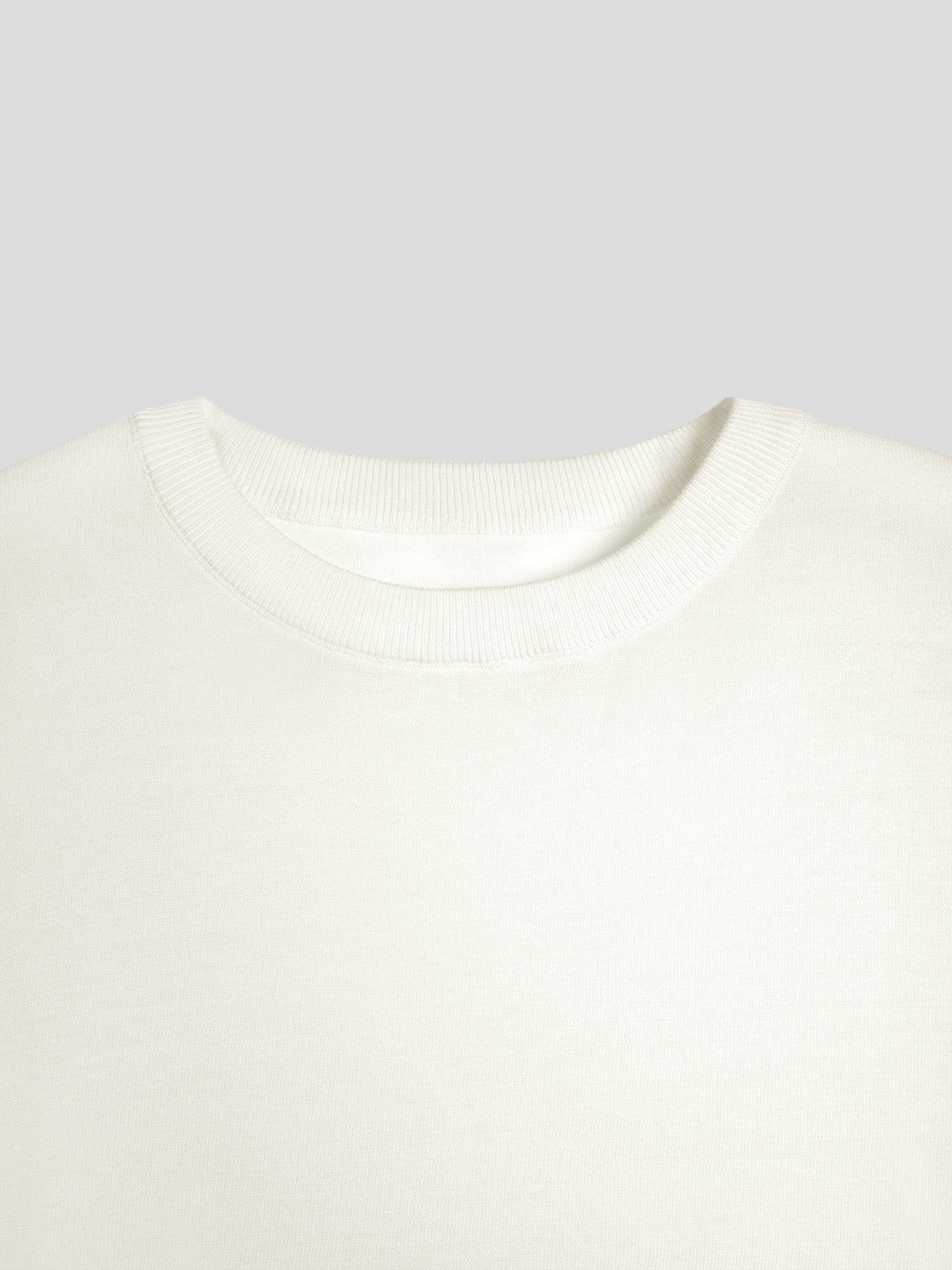 Camiseta Cooltejido en bloques de colored Cuffs de manga corta tejidoted