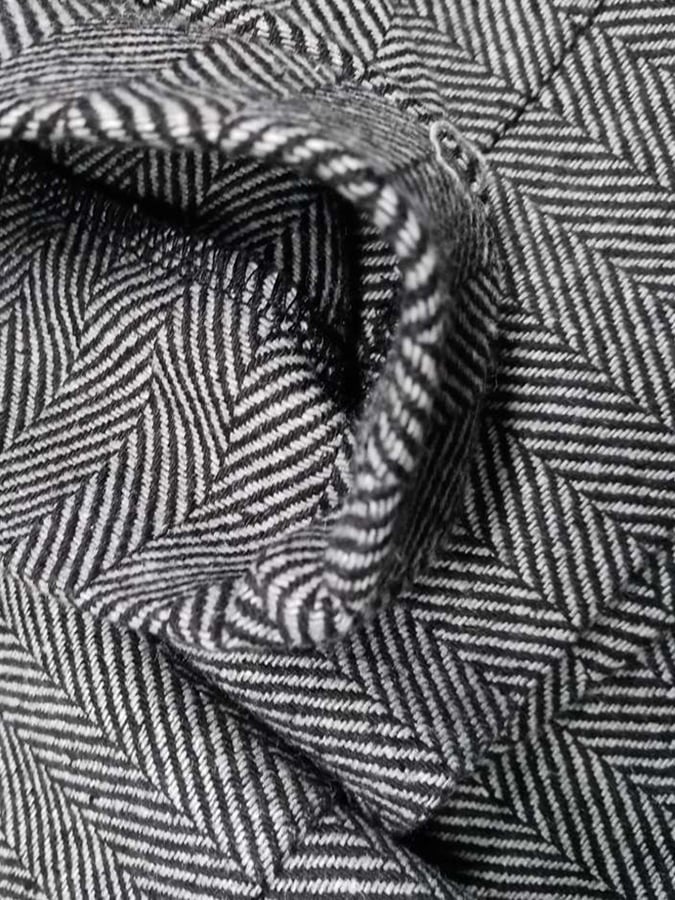 Western retro Herringbone Letter Design casual holgado Trousers (Non-estampado) para hombre