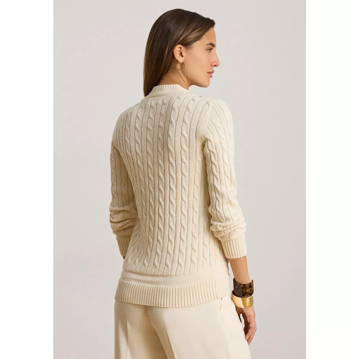 Women's Cable-Knit Cricket Sweater - 4